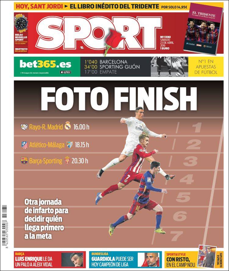 Sport Portada Foto finish 23.04.16