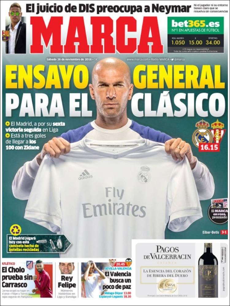 Marca Portada Zidane 26.11.16