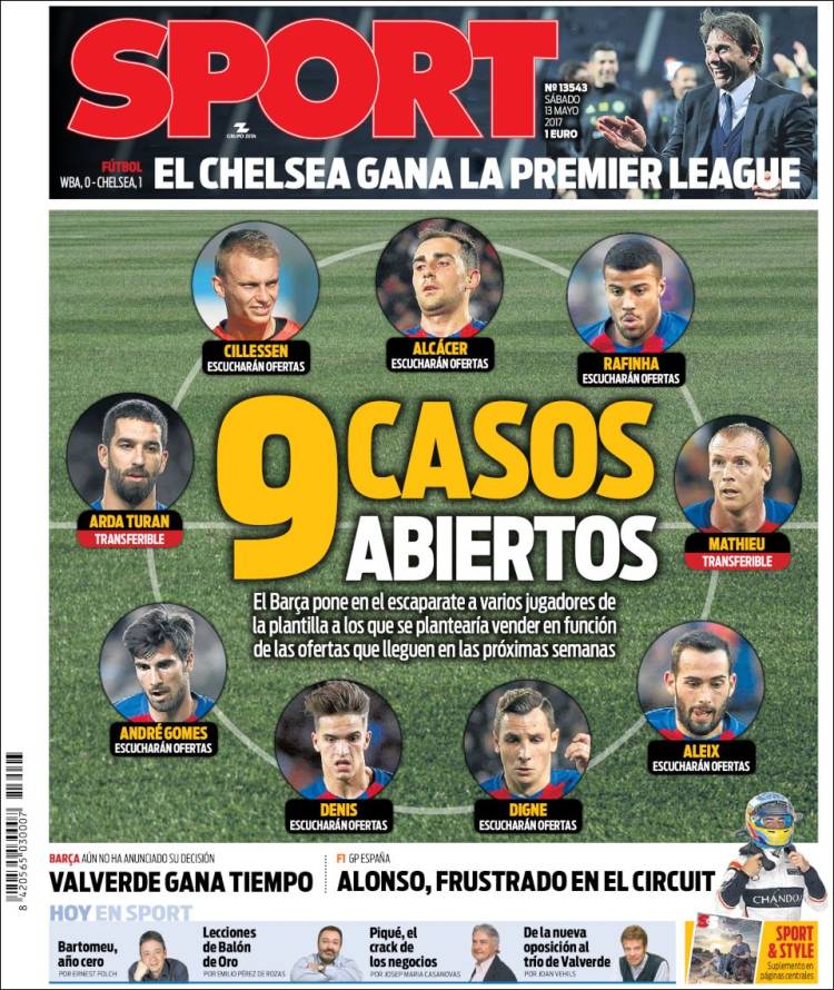 Sport Portada casos abiertos 13.05.17