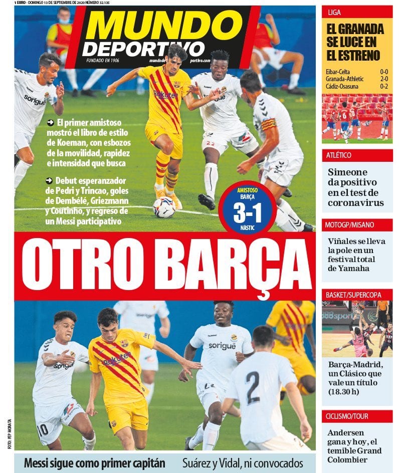 Portada Mundo Deportivo.