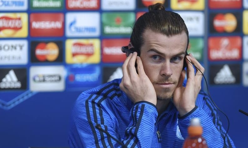 Gareth Bale en rueda de prensa.