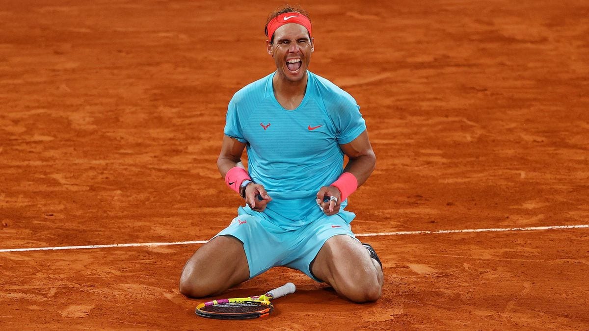 Rafael Nadal, de azul infinito