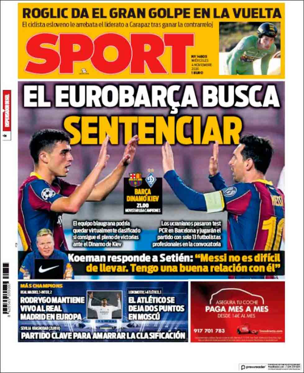 Portada Sport Messi