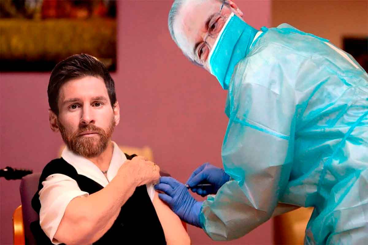 Florentino vacuna a Messi