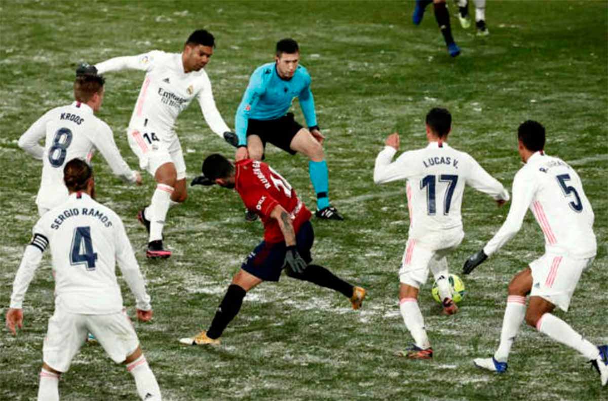 Osasuna, 0 - Real Madrid, 0: Frío polar