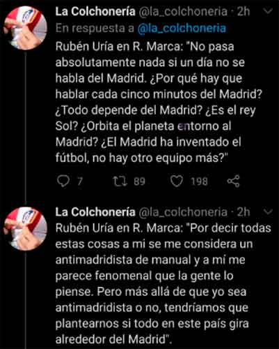 Tuit Rubén Uría