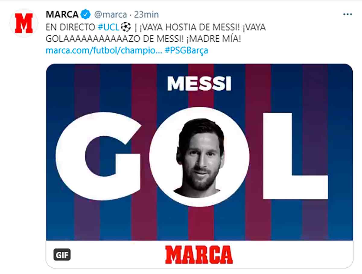 Tuit Marca Messi