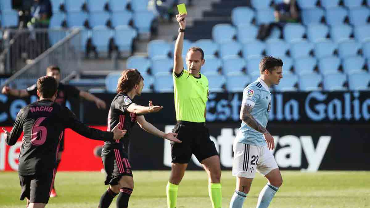 Roja al Real Madrid por la amarilla a Luka Modric