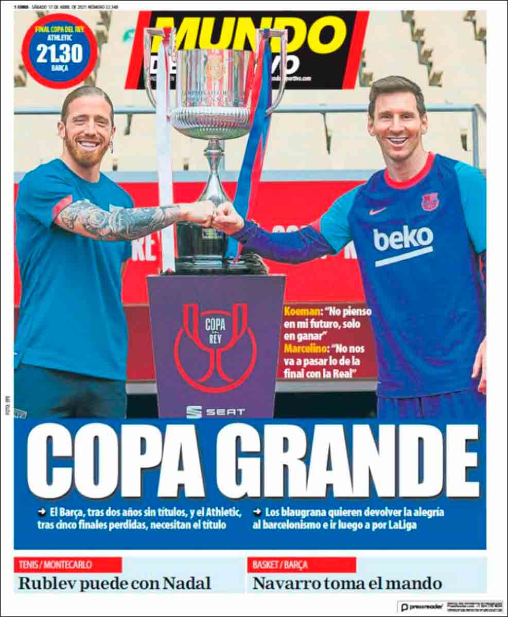 Portada Mundo Deportivo 17-04-21