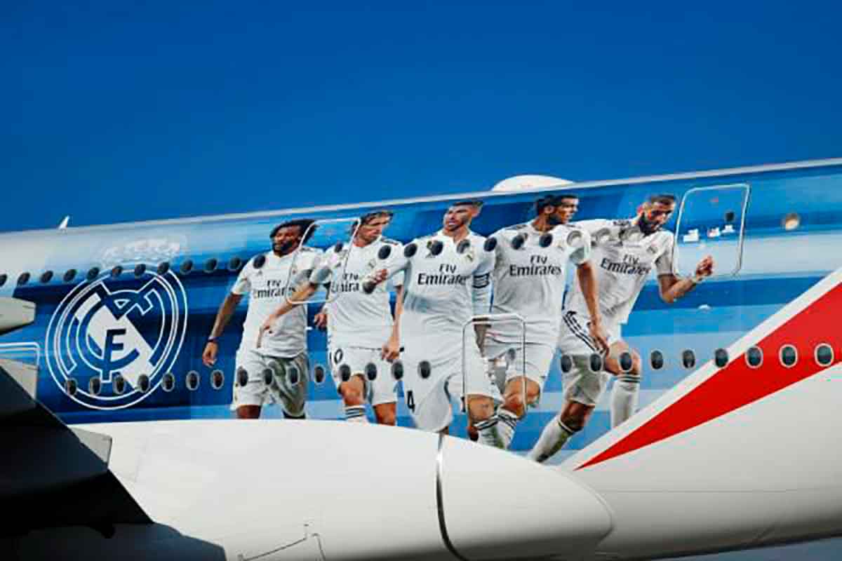 Avión Real Madrid