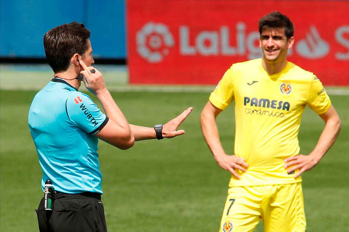 Munuera Montero en el Real Madrid - Villarreal