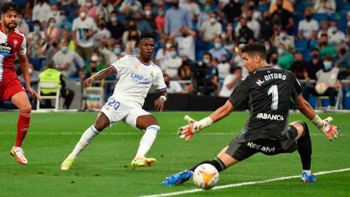 Real Madrid, 5 - Celta de Vigo, 2: Vinícius espanta a las meigas