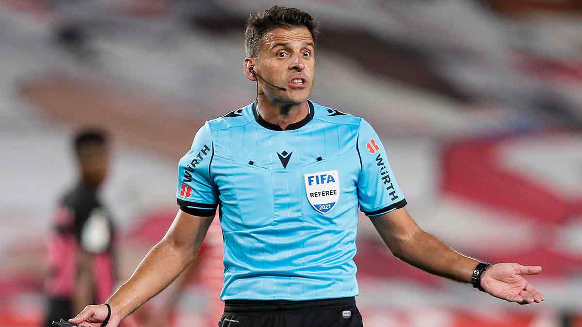 Gil Manzano en el Real Madrid - Villarreal