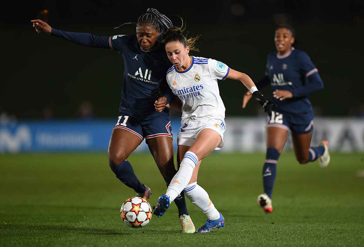 Real Madrid femenino, 0 - PSG, 2