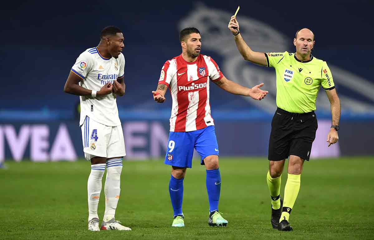 Mateu Lahoz en el Real Madrid, 2 - Atlético de Madrid, 0