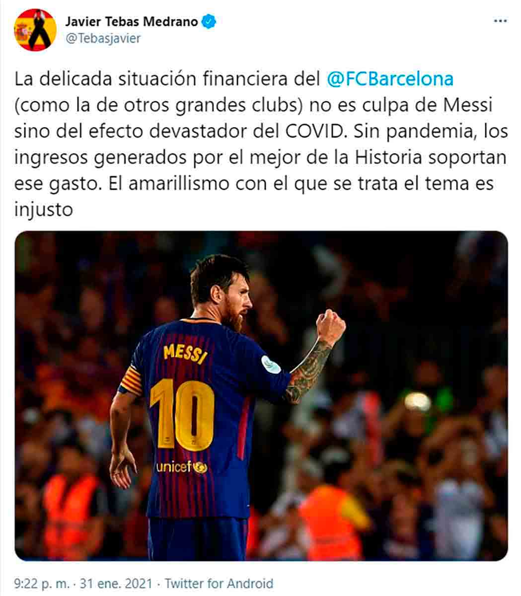 Tebas Messi