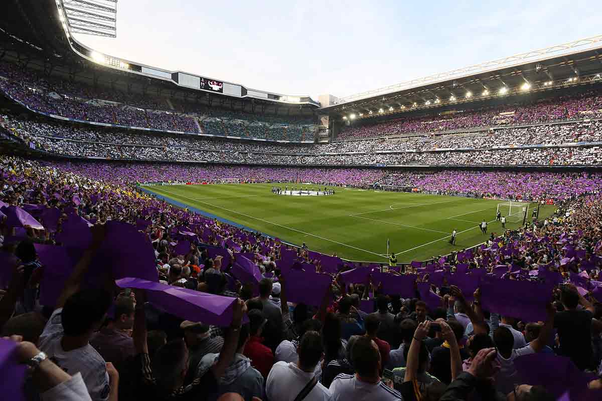 Gradas estadio Santiago Bernabéu
