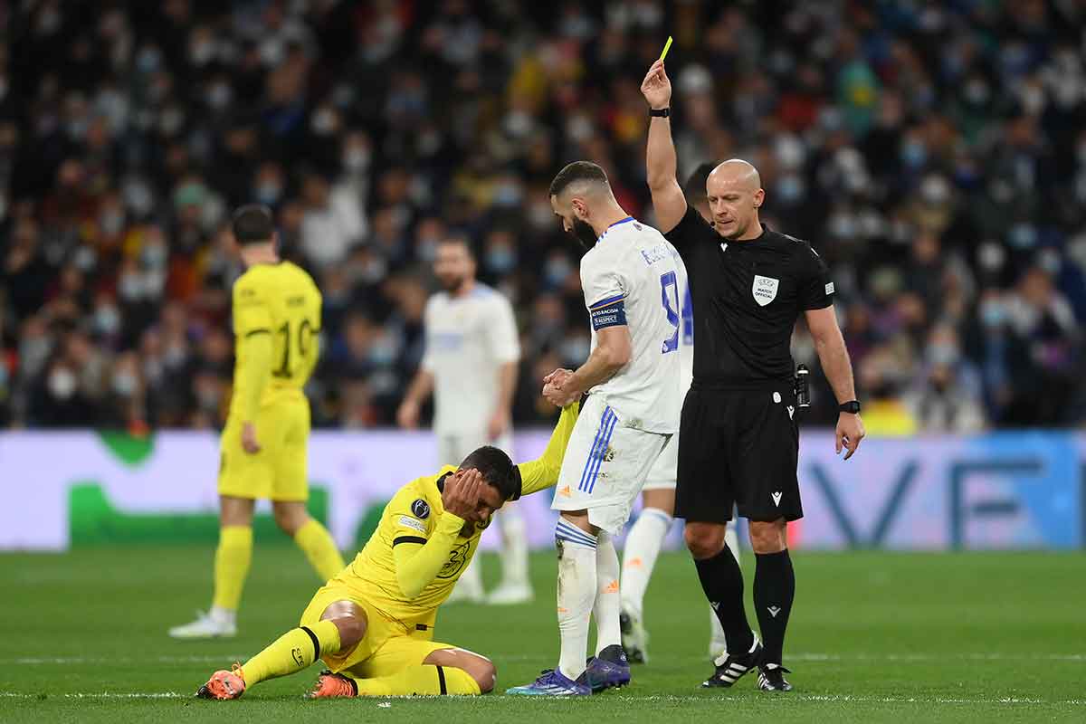 Szymon Marciniak en el Real Madrid, 2 - Chelsea, 3
