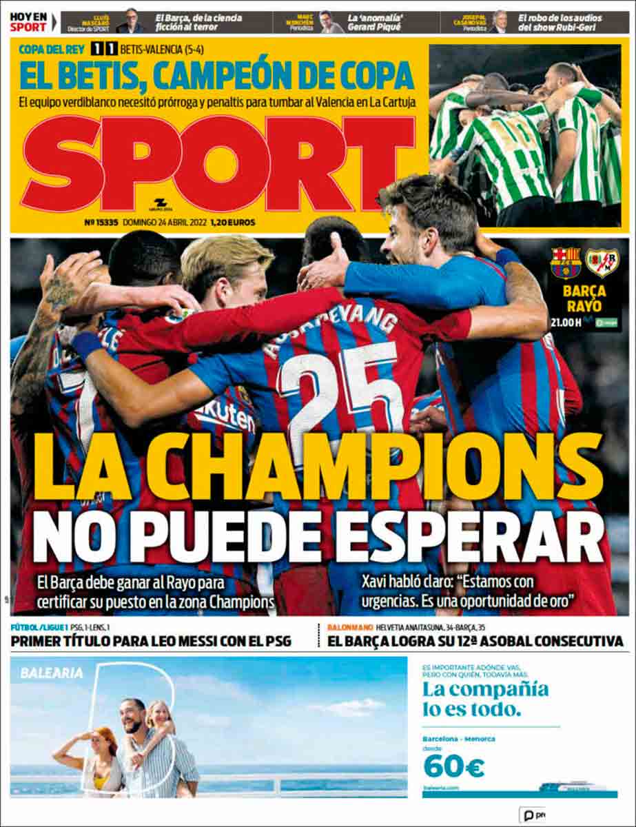 Portada Sport 24-04-22