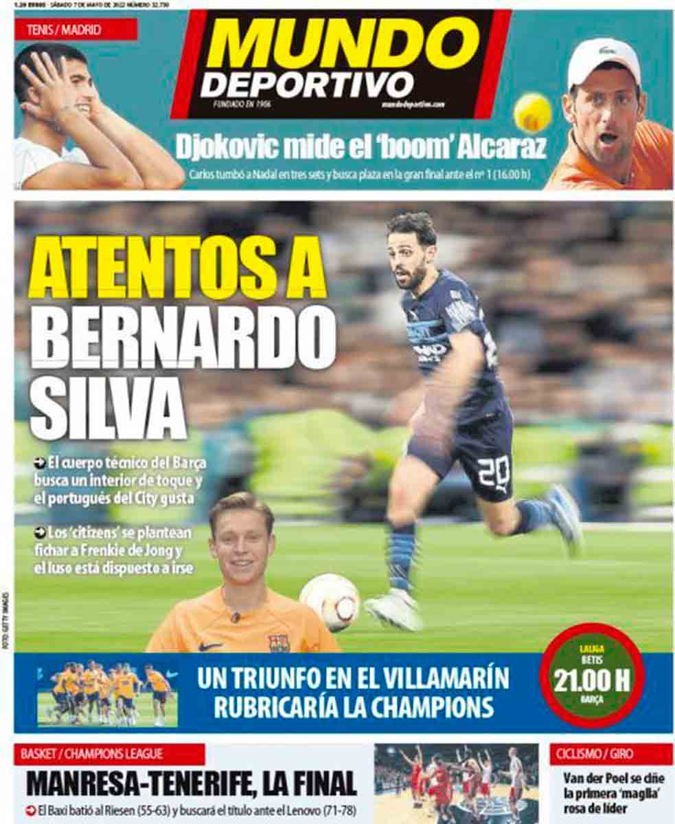 Portada Mundo Deportivo 07-05-22