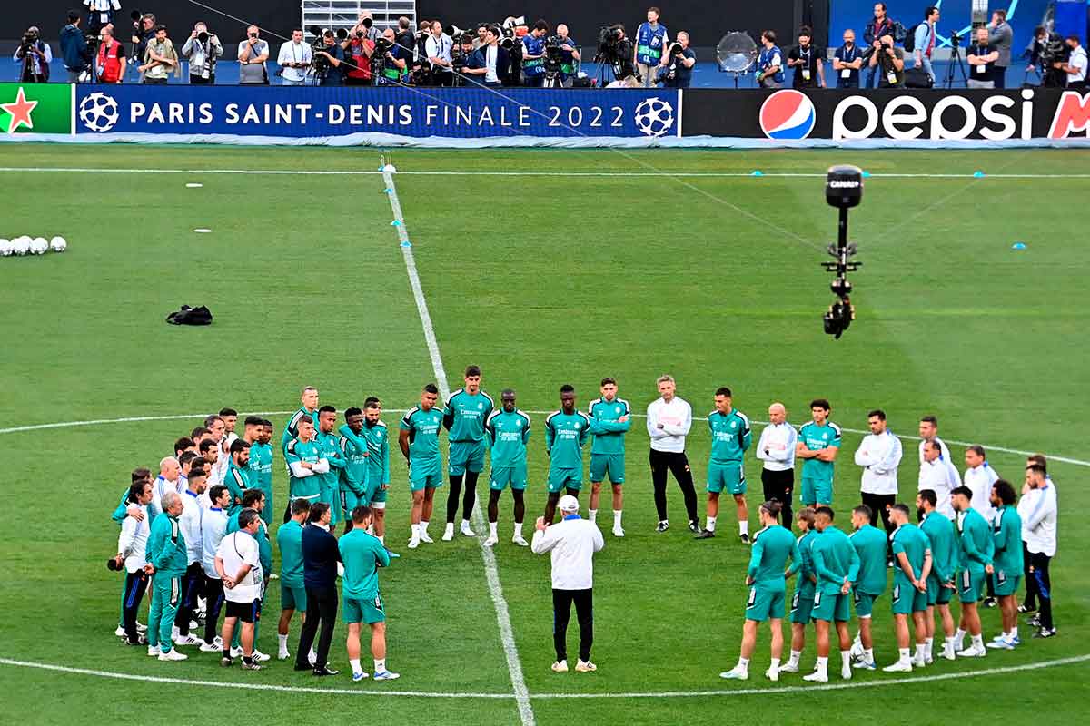 Entrenamiento París Real Madrid