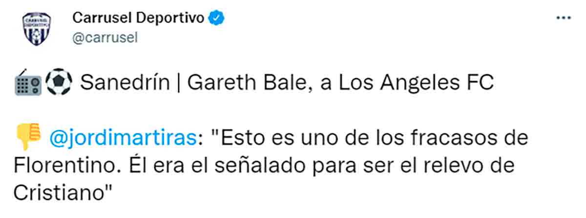 Tuit Carrusel Deportivo Bale