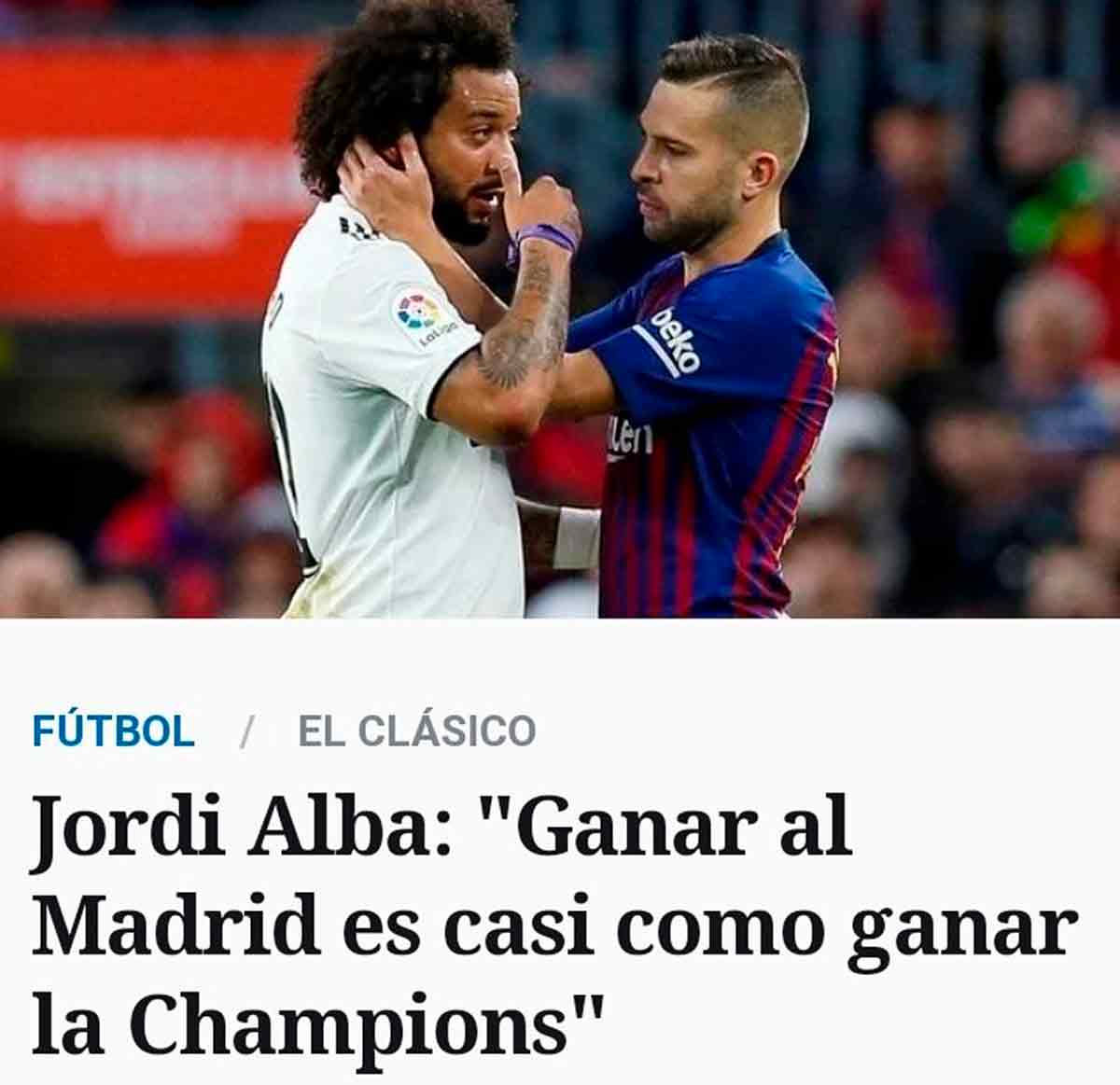Jordi Alba ganar al Madrid