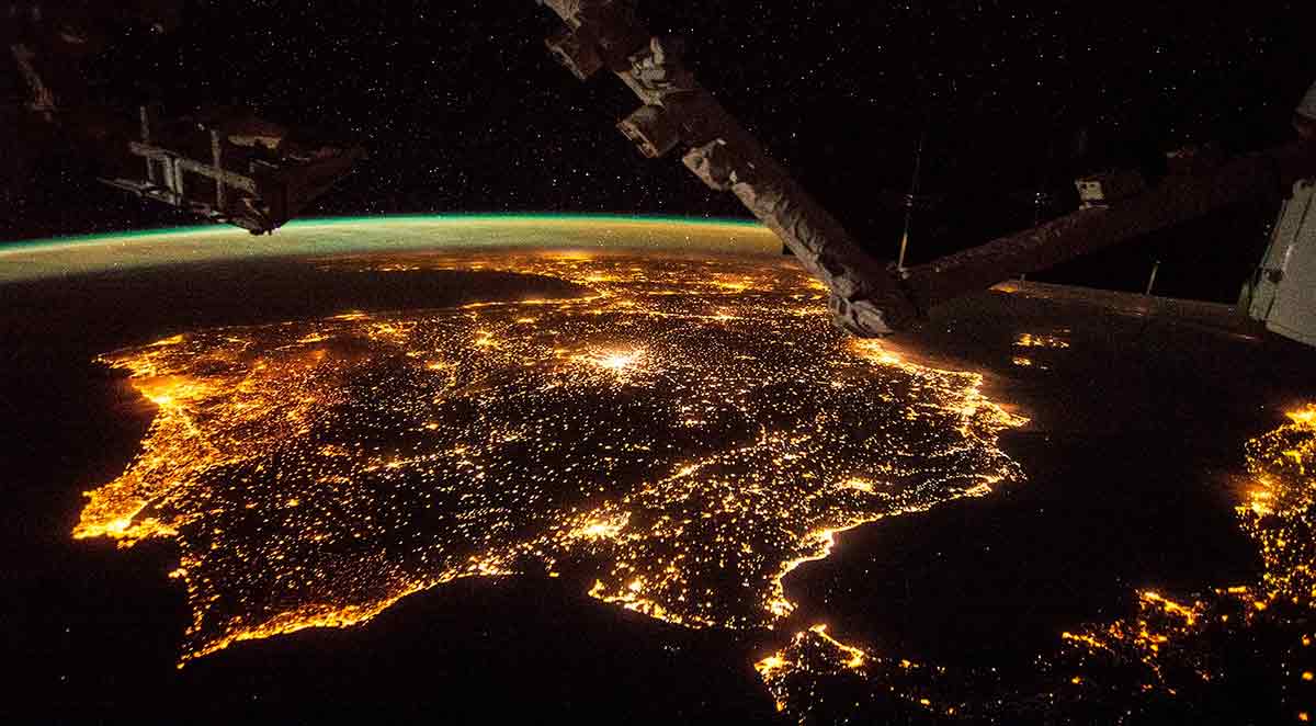 España desde el espacio satélite