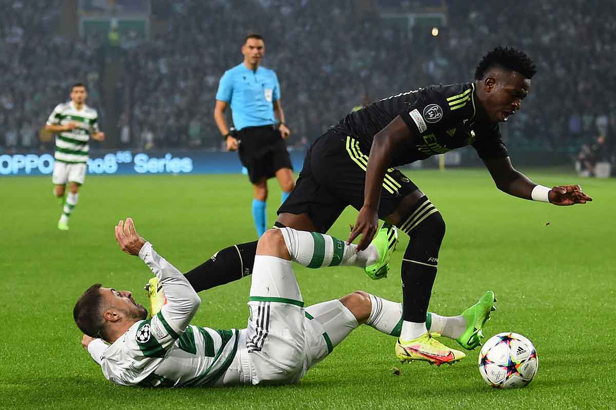 Sandro Schärer en el Celtic, 0 - Real Madrid, 3