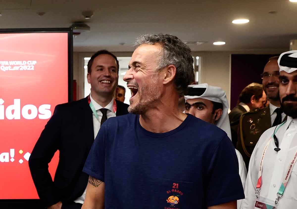 Luis Enrique juega al mentiroso