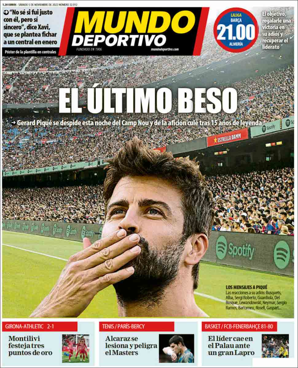 Portada Mundo Deportivo 05-11-22