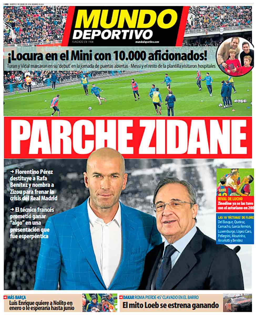 Parche Zidane Mundo Deportivo