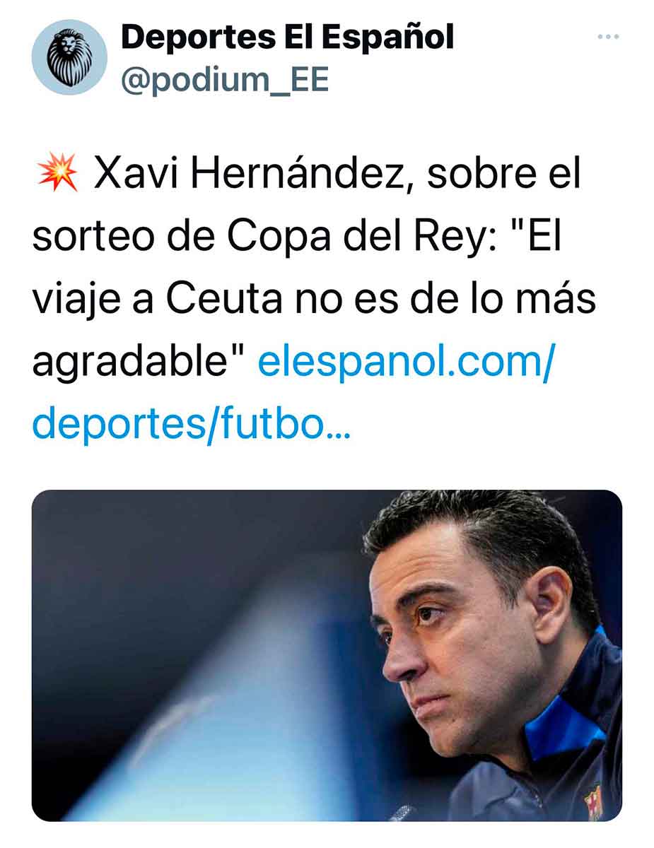 Xavi viaje a Ceuta desagradable
