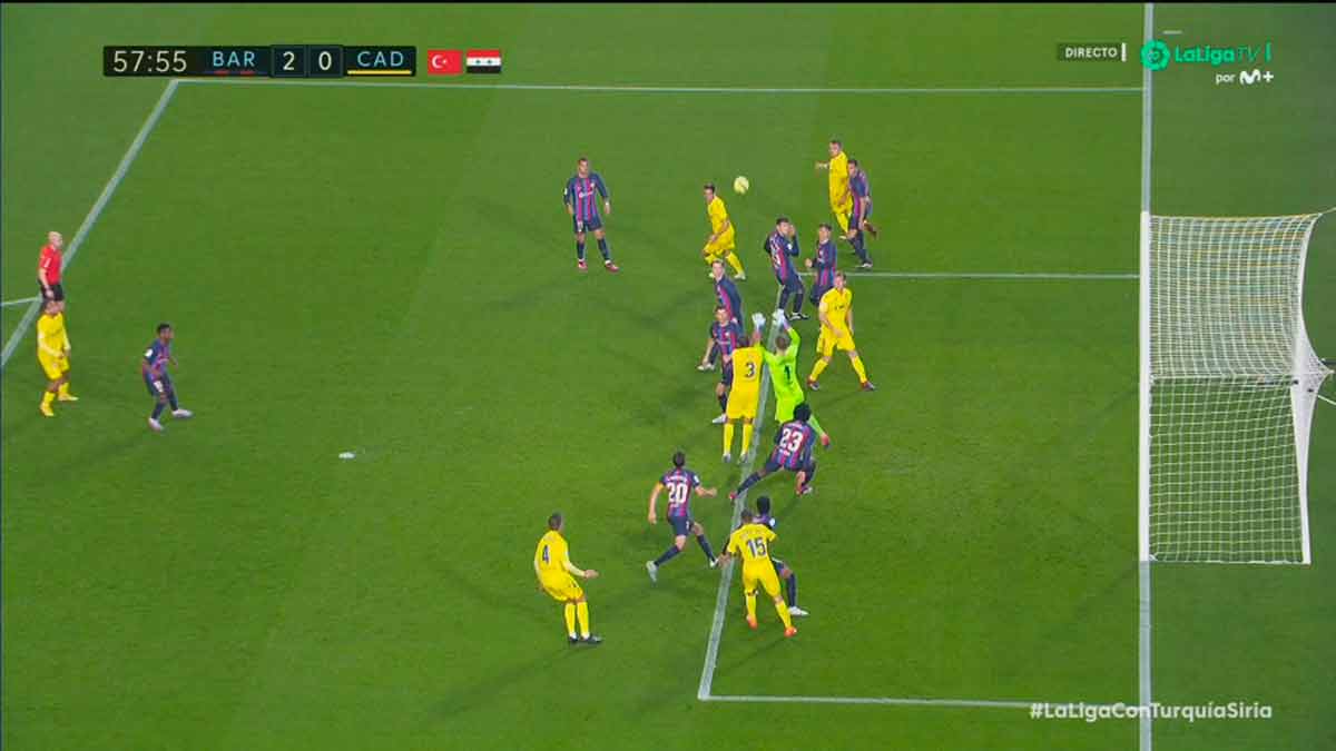 Gol anulado Fali Barça Cádiz