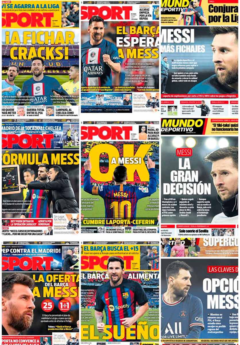 Collage Messi portadas