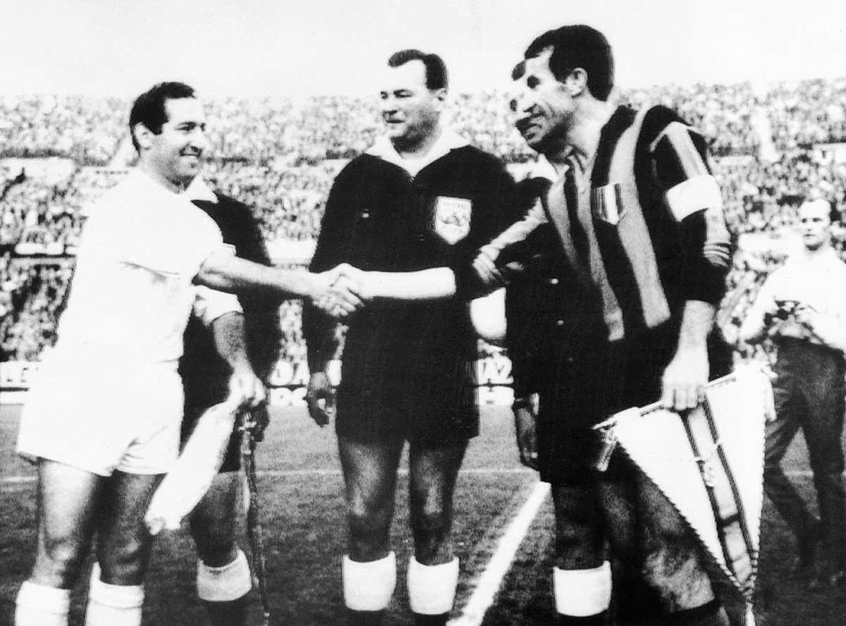 Gento y Armando Picchi final Copa Europa Inter 1964