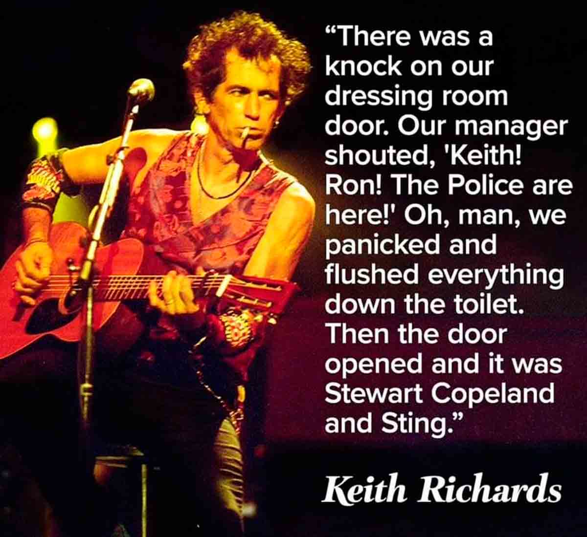 Keith Richards Police