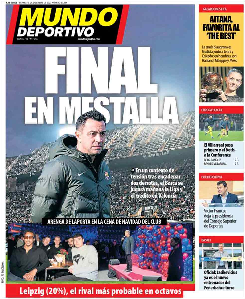 Portada Mundo Deportivo