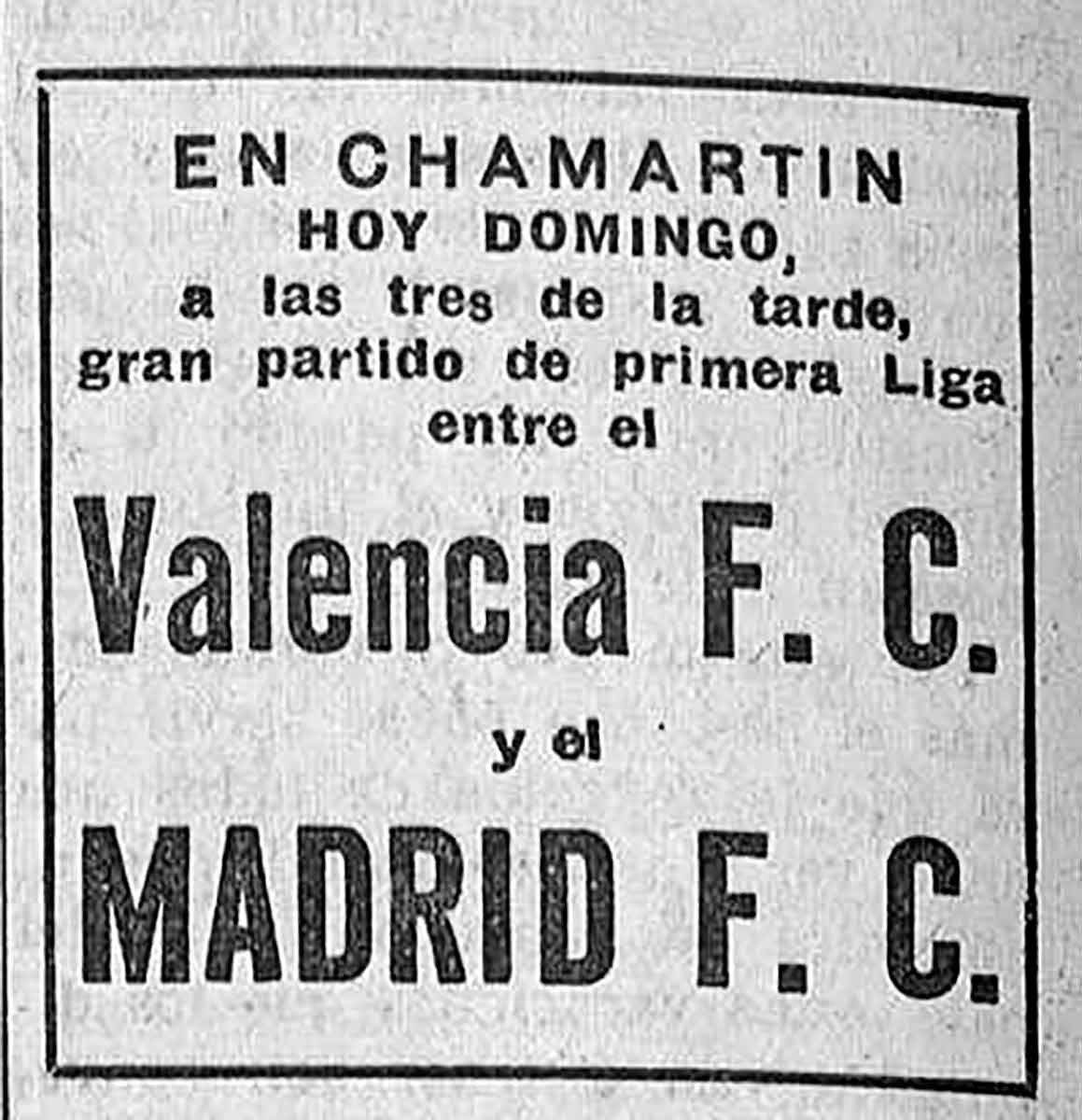 Madrid FC-Valencia FC