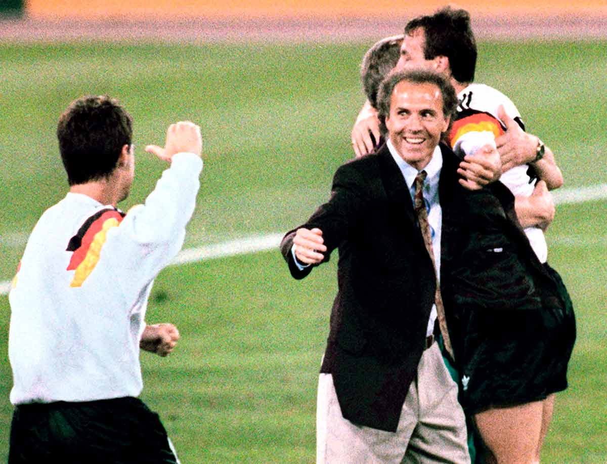 Beckenbauer campeón del mundo en 1990