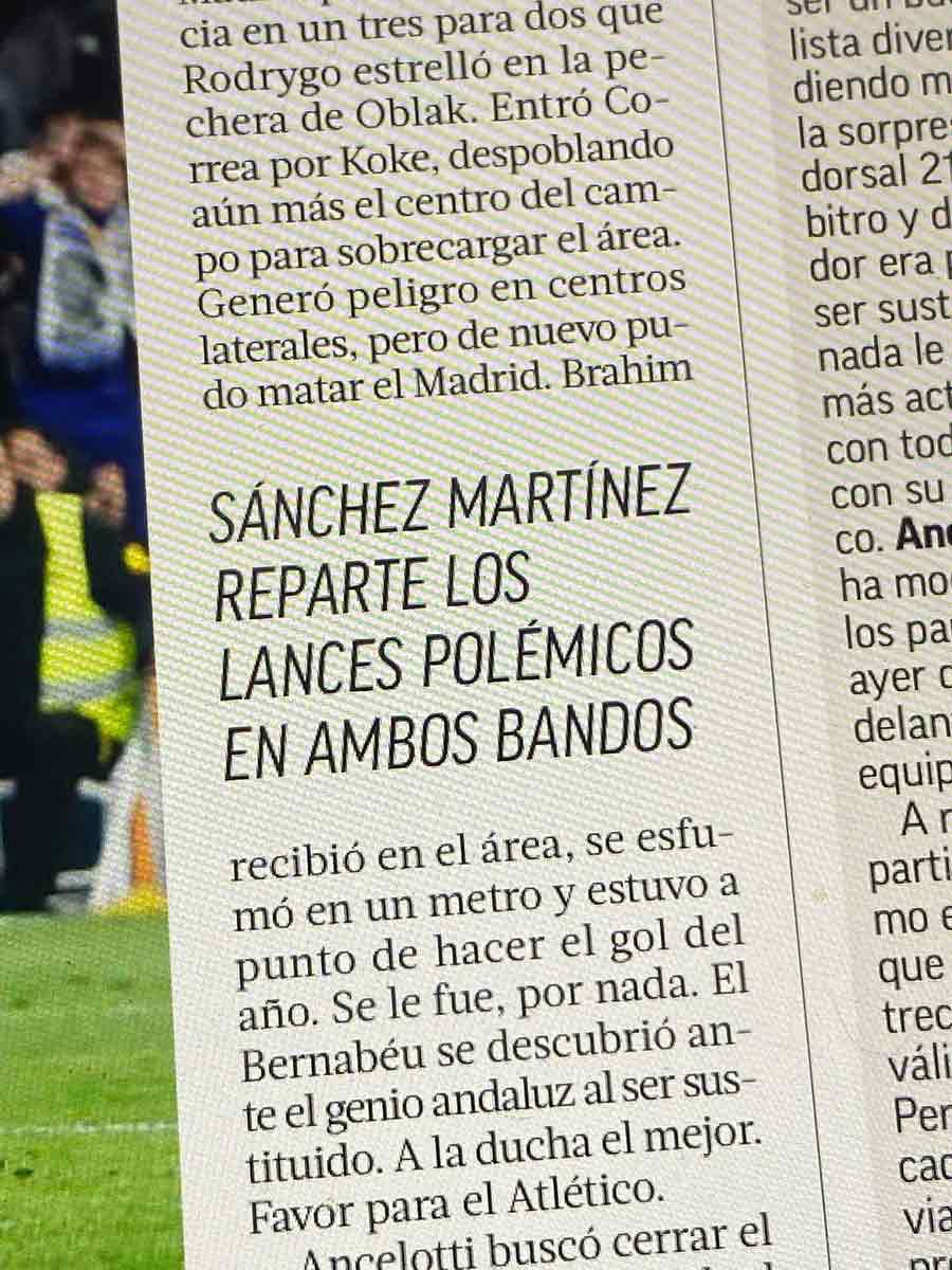 Marca sobre Sánchez Martínez