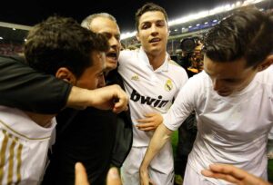 Mourinho, Cristiano, Arbeloa y Callejón