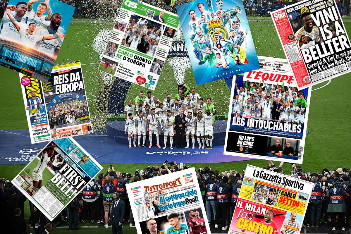 La 15 del Madrid en la prensa internacional