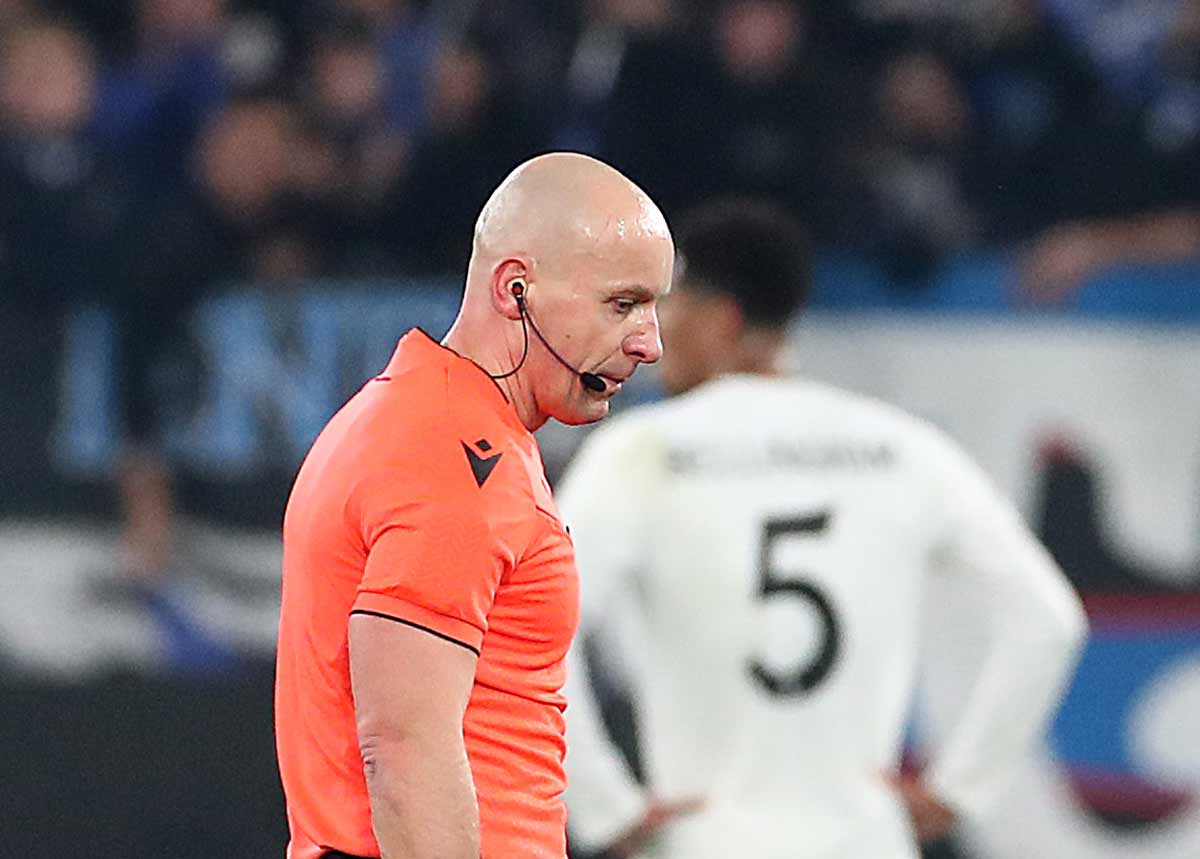 Szymon Marciniak en el Atalanta, 2 - Real Madrid, 3