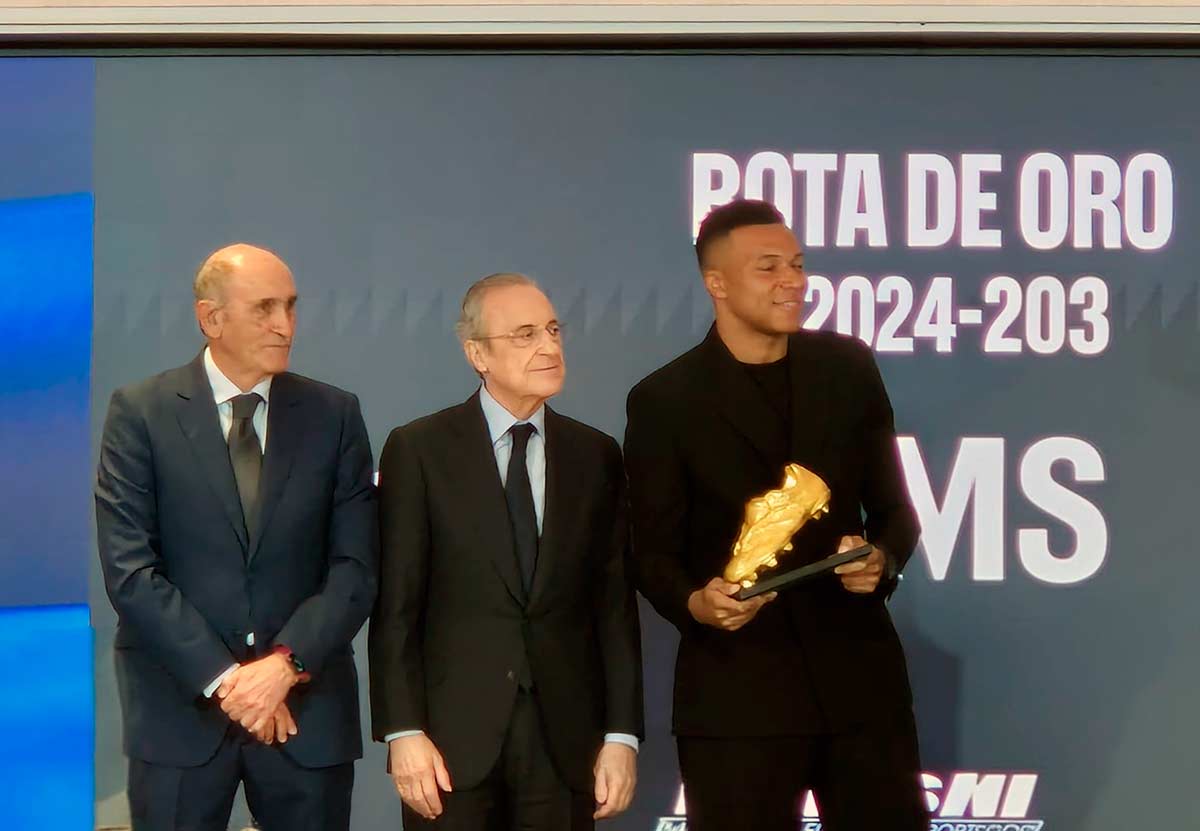 La Galerna en la Bota de Oro a Mbappé