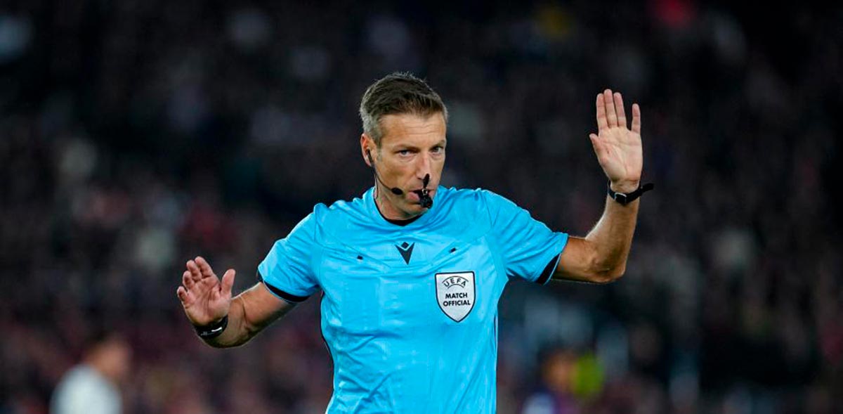 Así pito el italiano D.M. en el Benfica - Real Madrid