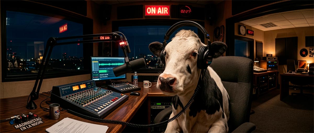 Madridistas en la noche