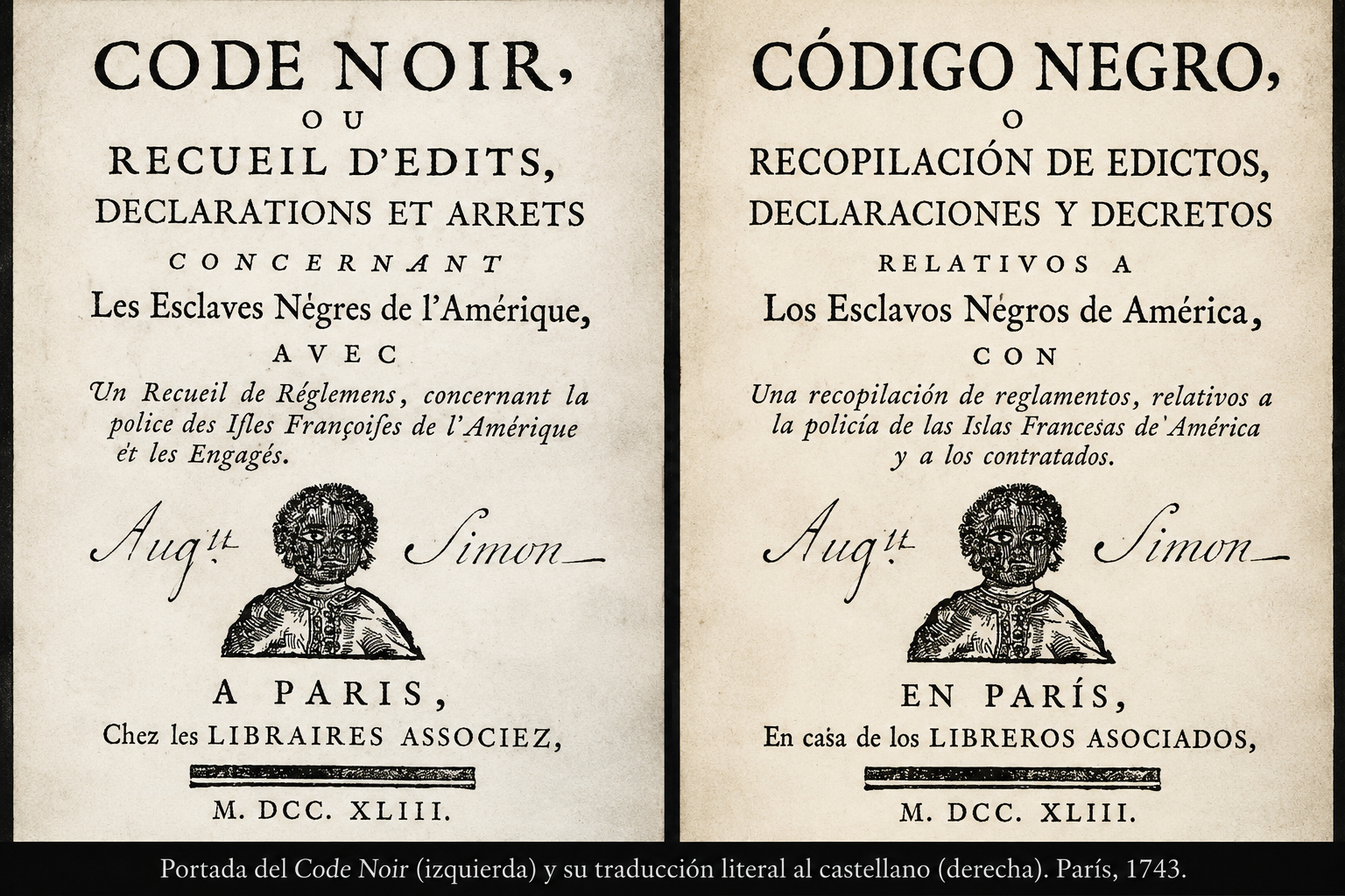 Código Negro esclavos Francia