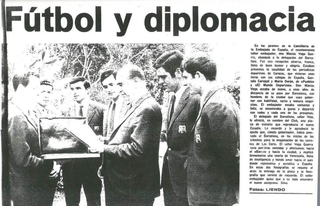 El Barcelona en las embajadas de España